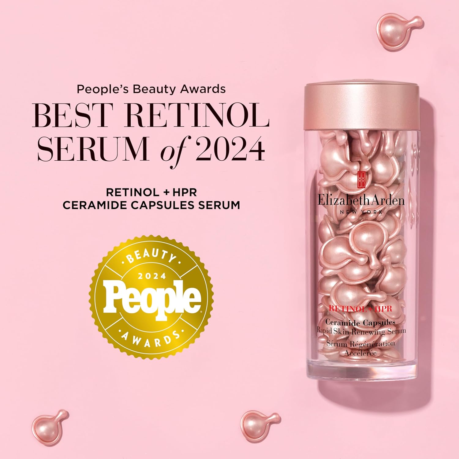 Elizabeth Arden Retinol + HPR Ceramide Capsules, Rapid Skin Renewing Serum-8