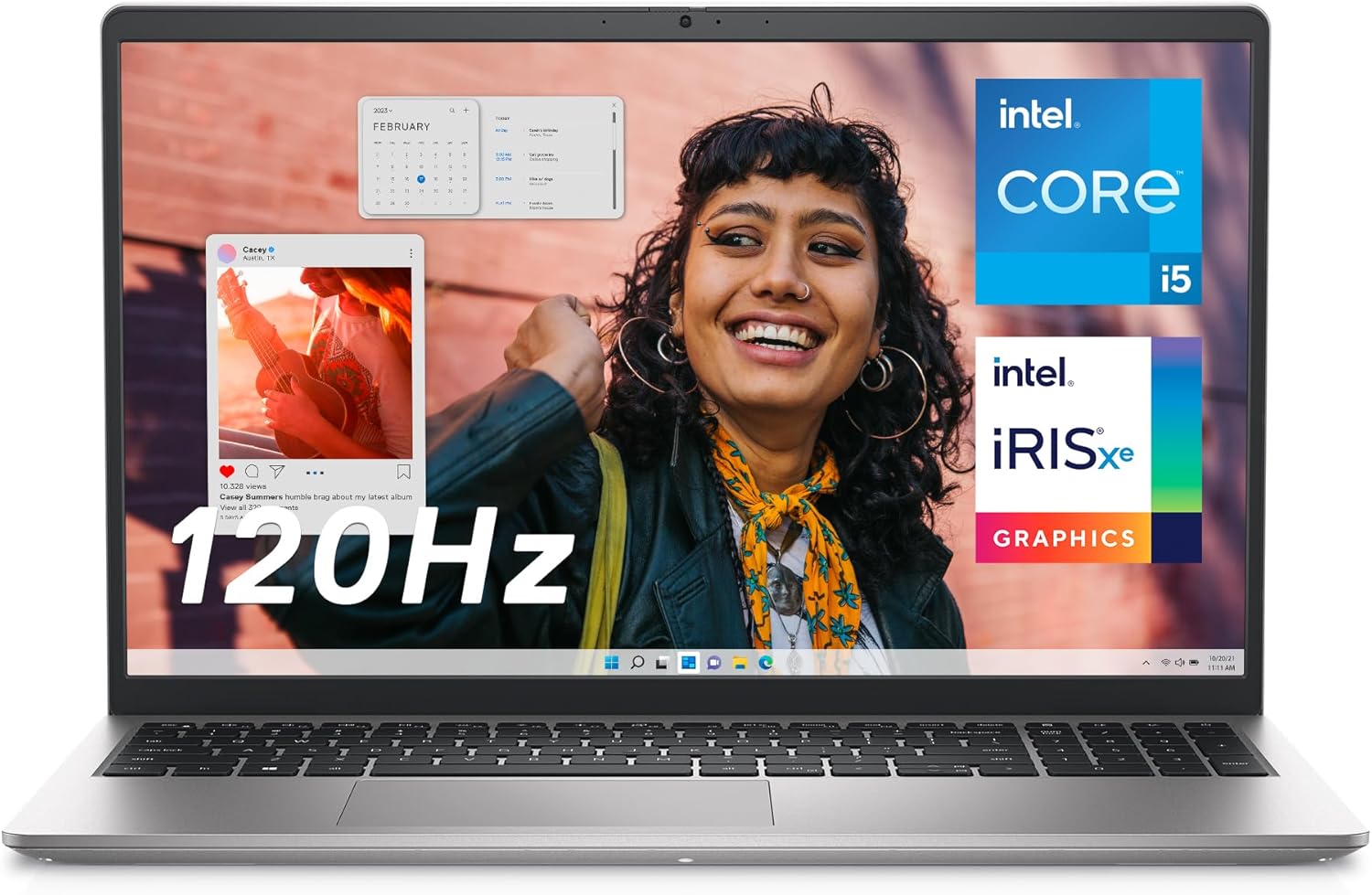 Dell Inspiron 3530 Laptop - 15.6-inch FHD 120Hz Display, Intel Core i5-1334U Processor, 16GB DDR4 RAM, 512GB SSD, Intel Iris Xe Graphics, Windows 11 Home, Migrate Services - Platinum Silver (Aluminum)-0