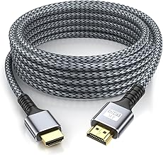 4k Hdmi Cable 50ft Ultra High Speed HDMI 2.0 Cable 4K@60HZ 3D ARC Gold Plated Connector Ethernet Audio Video Return HDMI Cord for UHD TV Monitor Laptop Xbox PS4/PS5 Roku TV ect.(Silvery) ﻿