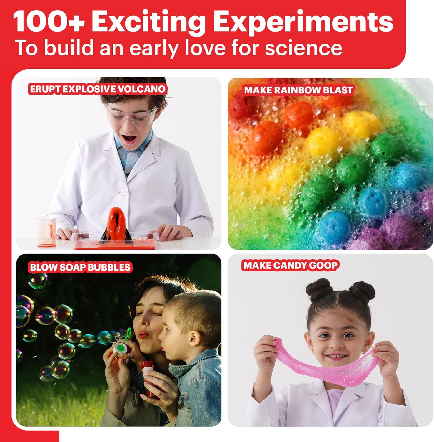 Doctor Jupiter My First Amazing Science Kit for Kids Ages 4+ | Birthday Gift Ideas for 4-5-6-7-8-9-10-11-12 Year Old Boys & Girls | STEM Learning & Educational Toys |Advanced Science Experiment Series-1