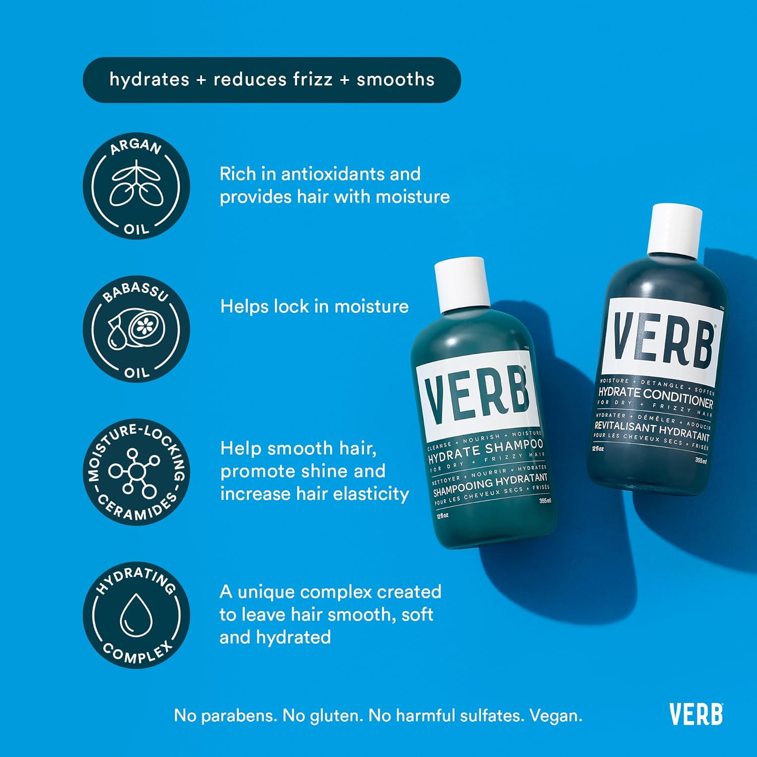 VERB Hydrate Shampoo Cleanses Dry and Frizzy Hair to Reduce Frizz and Add Moisture to Hair-2