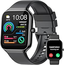 Smart Watch for Men Women (Answer/Make Call), 1.96"HD Smartwatch with Heart Rate/Sleep Monitor/Pedometer/Calories, 113+ Sports Fitness Tracker Watch, IP68 Waterproof Activity Tracker for Android iOS