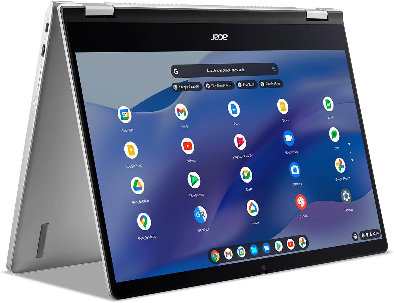 Acer Chromebook Spin 514 CP514-3HH-R6VK Laptop | AMD Ryzen 5 5625C | 14" FHD IPS Touch Display | 8GB LPDDR4X | 128GB eMMC | Wi-Fi 6 | FHD Webcam | HDMI Port | Backlit Keyboard | Chrome OS | Sleeve-0