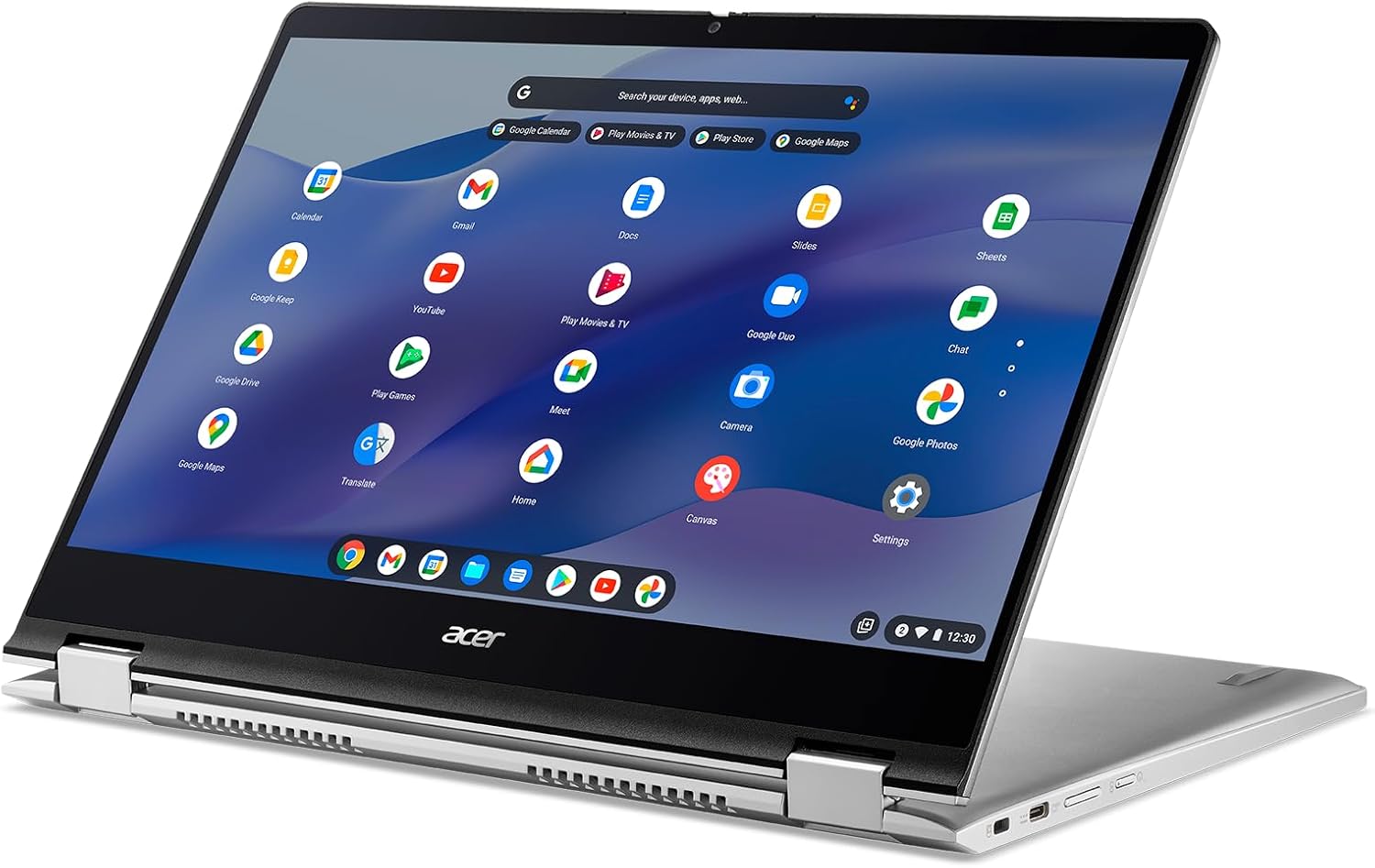 Acer Chromebook Spin 514 CP514-3HH-R6VK Laptop | AMD Ryzen 5 5625C | 14" FHD IPS Touch Display | 8GB LPDDR4X | 128GB eMMC | Wi-Fi 6 | FHD Webcam | HDMI Port | Backlit Keyboard | Chrome OS | Sleeve-12