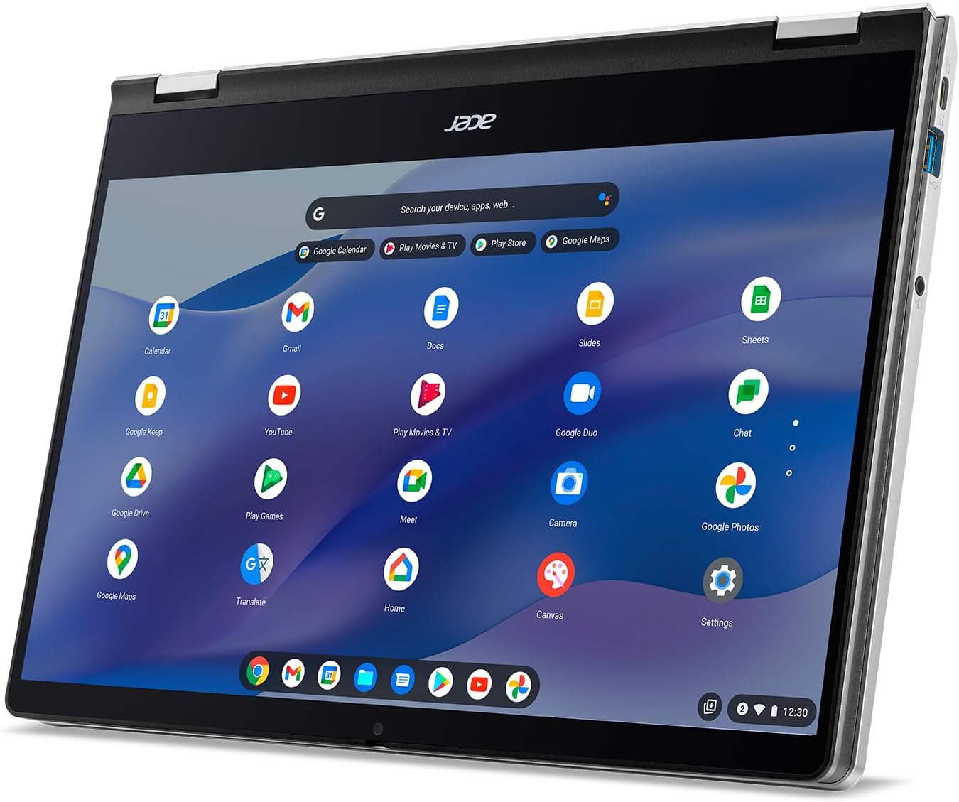 Acer Chromebook Spin 514 CP514-3HH-R6VK Laptop | AMD Ryzen 5 5625C | 14" FHD IPS Touch Display | 8GB LPDDR4X | 128GB eMMC | Wi-Fi 6 | FHD Webcam | HDMI Port | Backlit Keyboard | Chrome OS | Sleeve-14