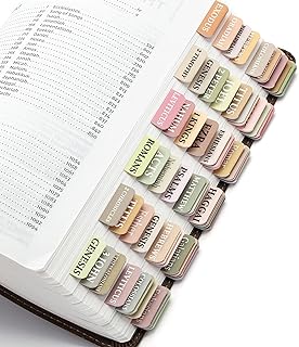 OHOME Bible Tabs - Bible Study Supplies - Boho Theme Laminated Bible Tabs for Women and Men Study Bible | Prayer Bible Tabs for Bible Study Guide,Large Print Bible,Stocking Stuffers for Adults Women