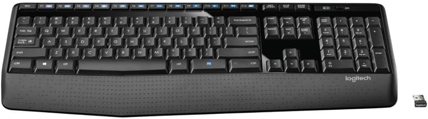 Logitech K345 Wireless Keyboard - Full-Sized Keyboard with Palm Rest, 2.4 GHz Wireless USB Receiver - for PC, Laptop-2