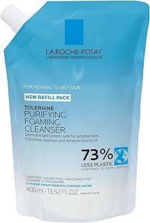 La Roche-Posay Toleriane Purifying Foaming Facial Cleanser, Oil Free Face Wash for Oily Skin and for Sensitive Skin with Niacinamide, Pore Cleanser Won’t Dry Out Skin, Unscented