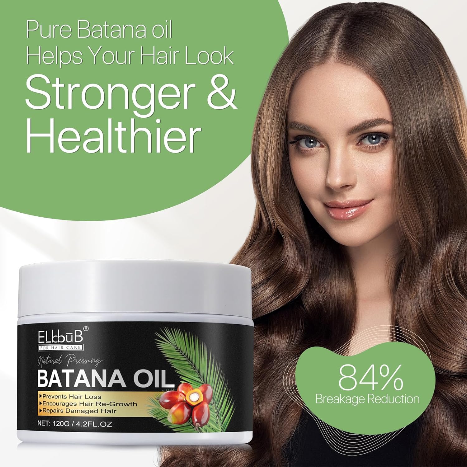 Raw Batana Oil for Hair Growth and Repair -100% Pure, Unrefined Oil from Honduran Rainforests Prevent Hair Loss and Enhances Hair Thickness in Men & Women-1