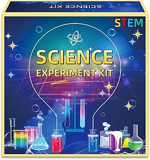 Science Experiment Kit for Kids, Boys & Girls Age 4-5-6-7-8, Birthday Gift for 4-8 Year Old Boys & Girls, STEM Learning & Educational Toys, Preschool Activities (Science Magic Kit)