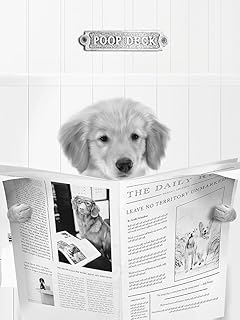 Poop Deck Lab Pup 15x20 UnFramed Art Print Poster Ready for Framing by Straatsma, Leah