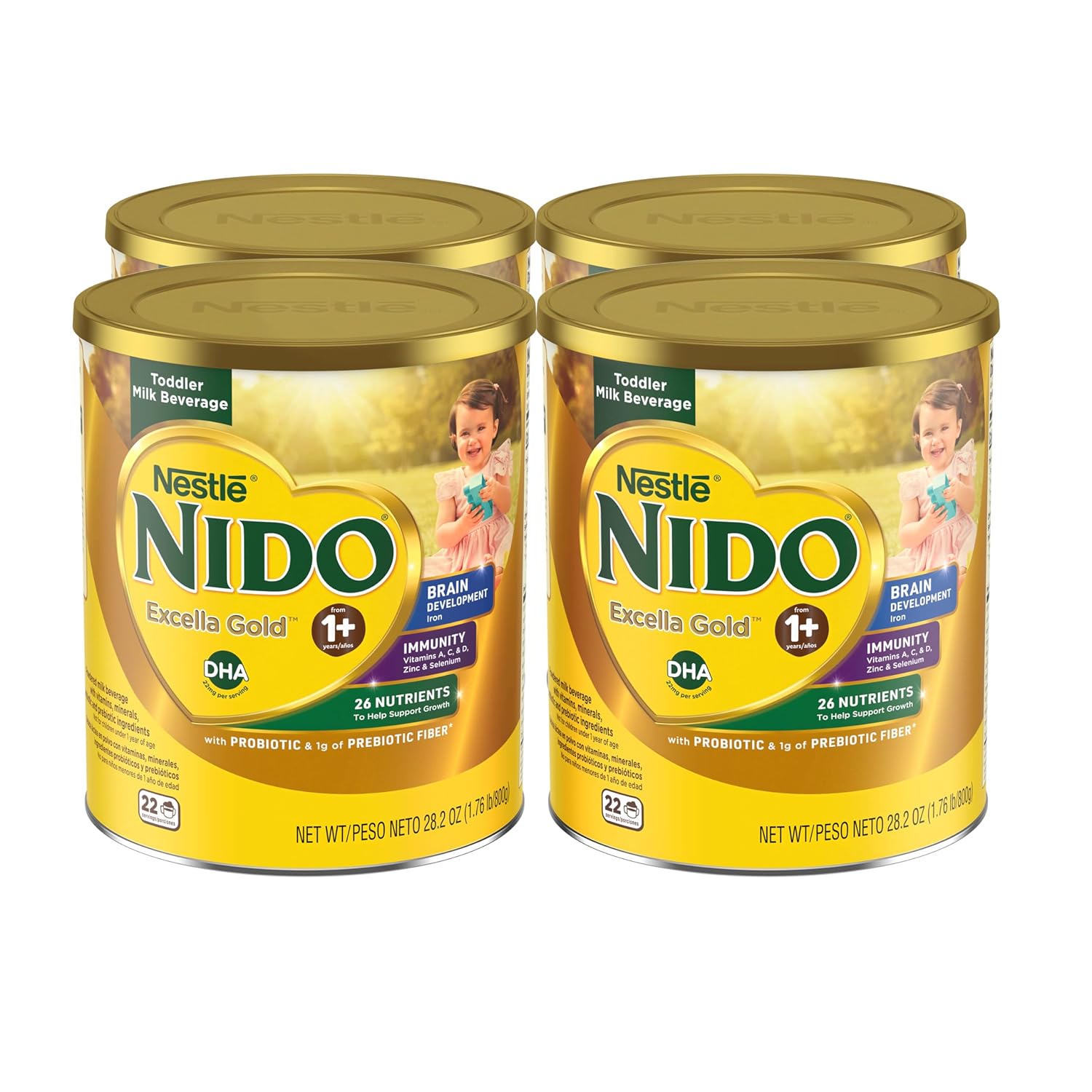 Nestle Nido Excella Gold Original Milk Powder 4 Pack Of 800G-0