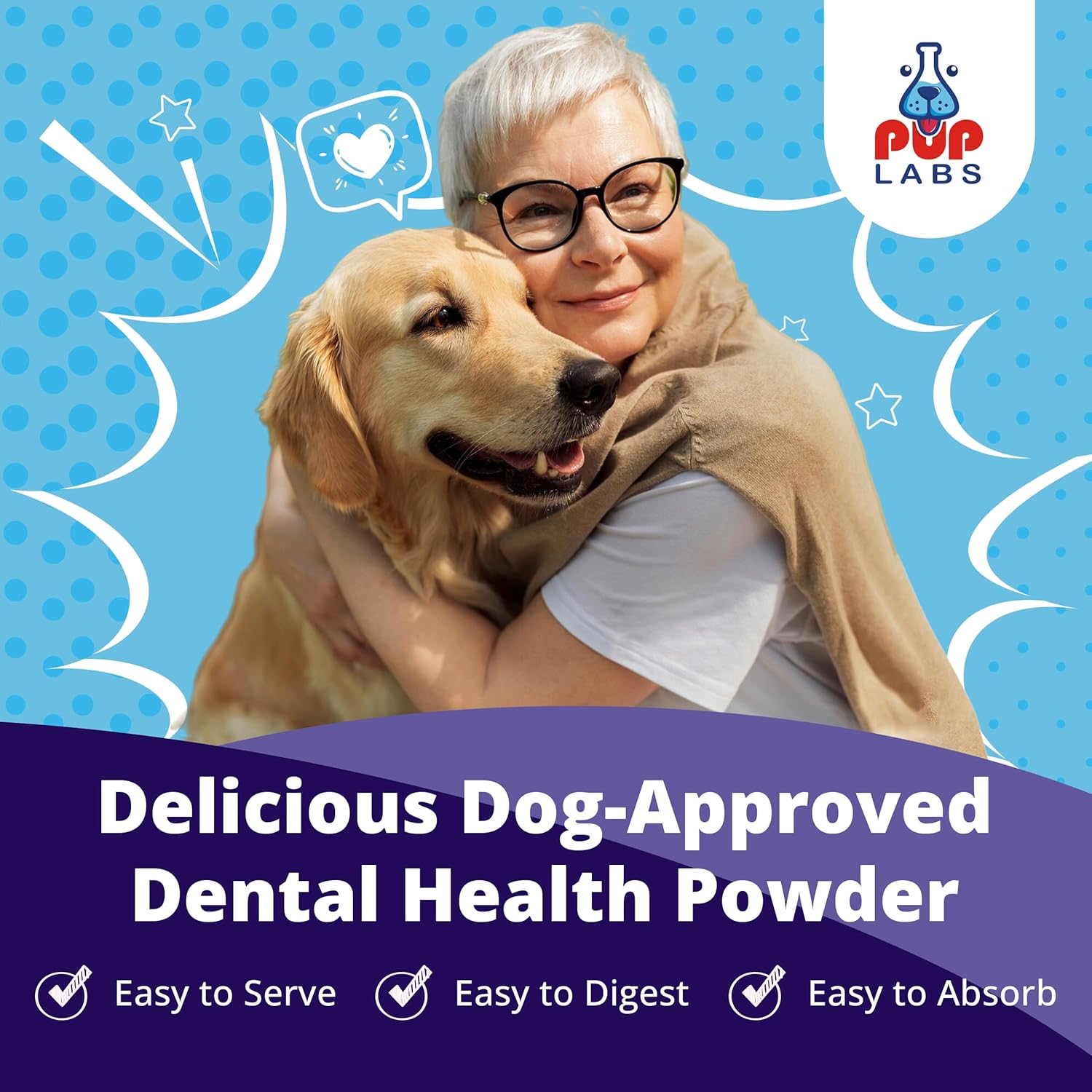 ProDenta - All-Natural and Delicious Dental Powder for Dogs Teeth and Gum Health Against Leaky Gums - for Dogs 12+ Weeks - Made in The USA - 30 Scoops per Bag-4