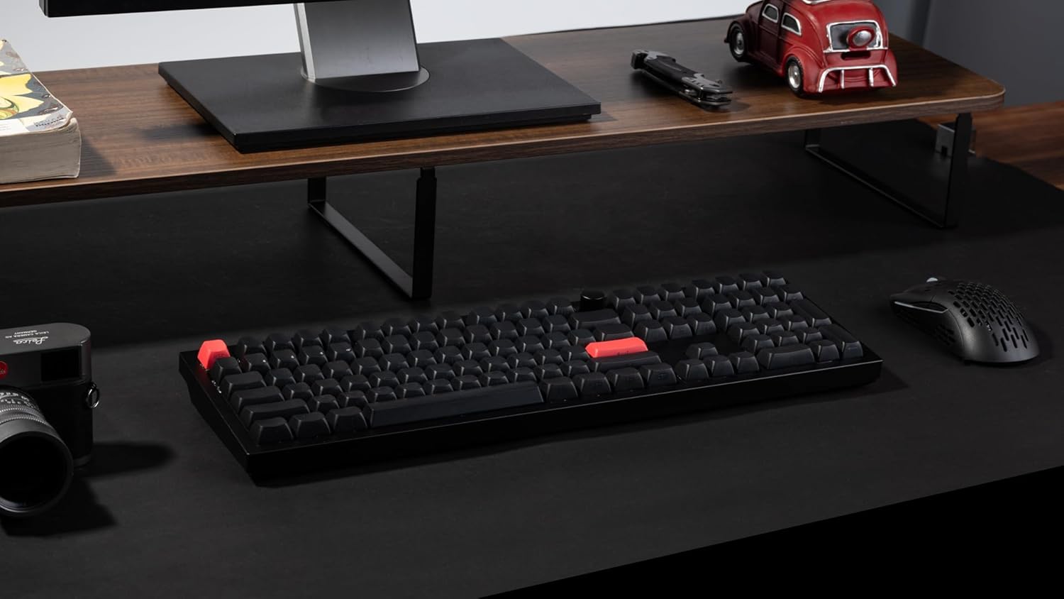 Keychron Q6 Max Custom Wireless Mechanical Keyboard with Knob, QMK/VIA Programmable 1000Hz 2.4 GHz/Bluetooth/Wired RGB Backlit Side-Printed Keycaps for Mac Windows, Gateron Banana Switch-Carbon Black-2