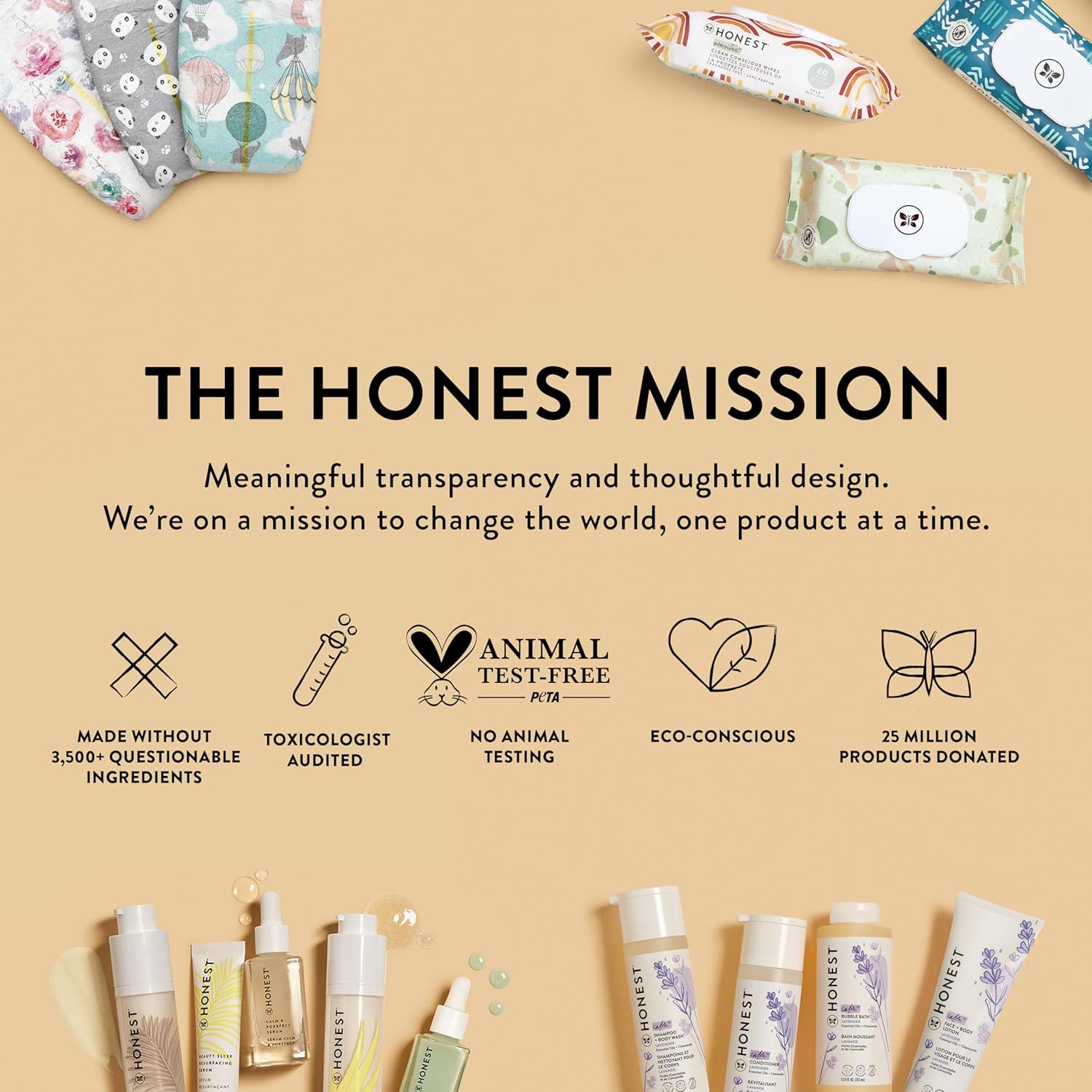 The Honest Company Plant-Based Flushable Wipes | 99% Water, Hypoallergenic, EWG Verified, Safe to Flush | Fragrance Free, 126 Count-9