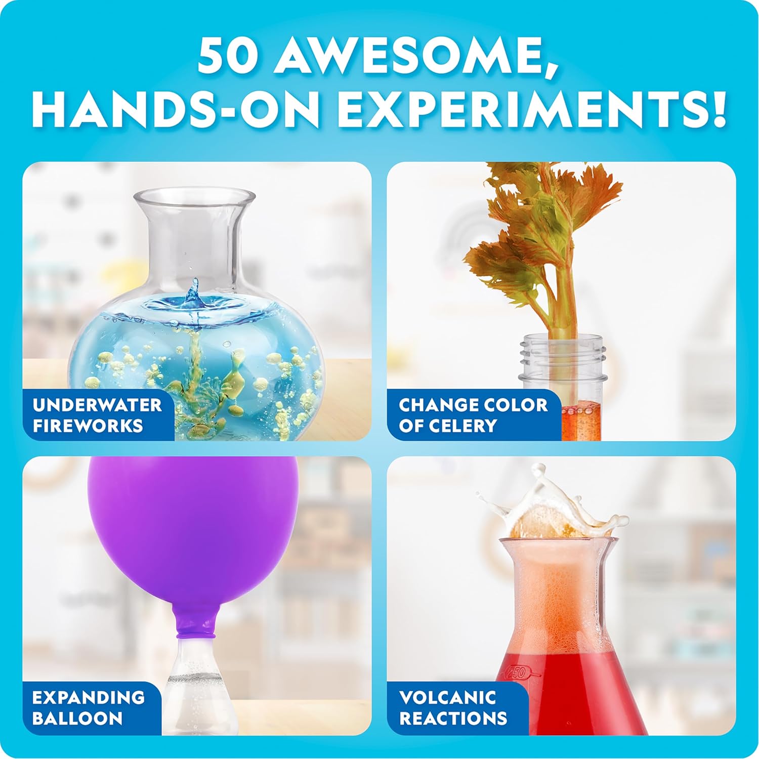 National Geographic Kids Junior Chemistry Set - Complete Early Learning Lab Kit with 50 Science Experiments for Kids and 20+ Lab Tools, Kids Chemistry Set, Science Experiments for Kids 4-6-3