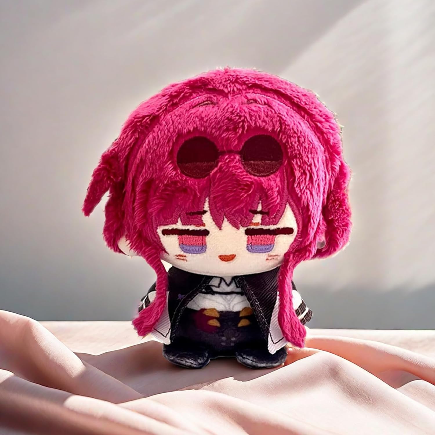 Small Size Honkai Star Rail Plush Figure Doll - Kafka Plush (4 inch), Keychain Anime Figure Soft Stuffed Gift for Game Fans-1