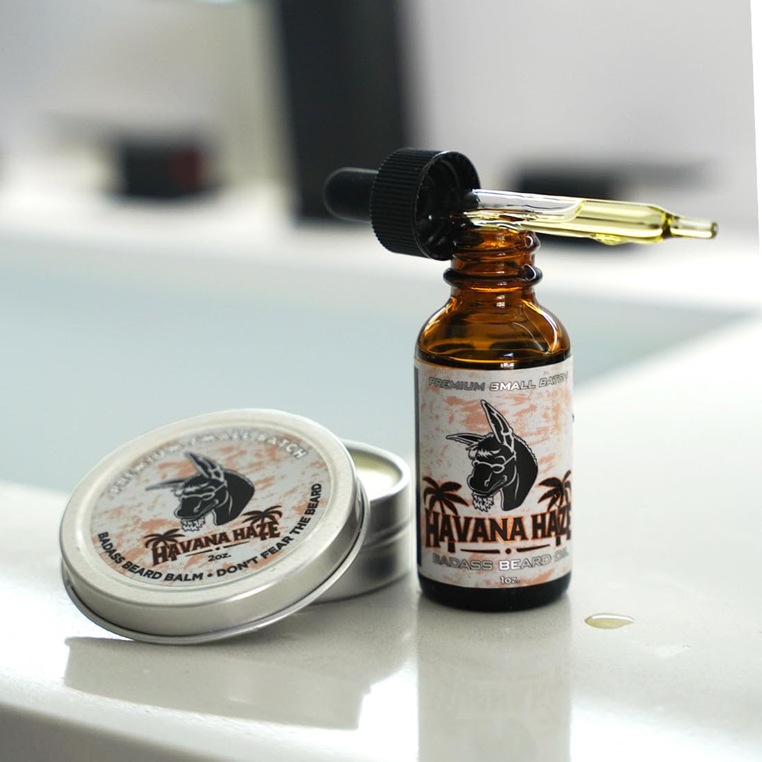 Badass Beard Care Beard Balm - The Havana Haze, 2 Ounce - All Natural Ingredients, Keeps Beard and Mustache Full, Soft and Healthy, Reduce Itchy and Flaky Skin, Promote Healthy Growth-3