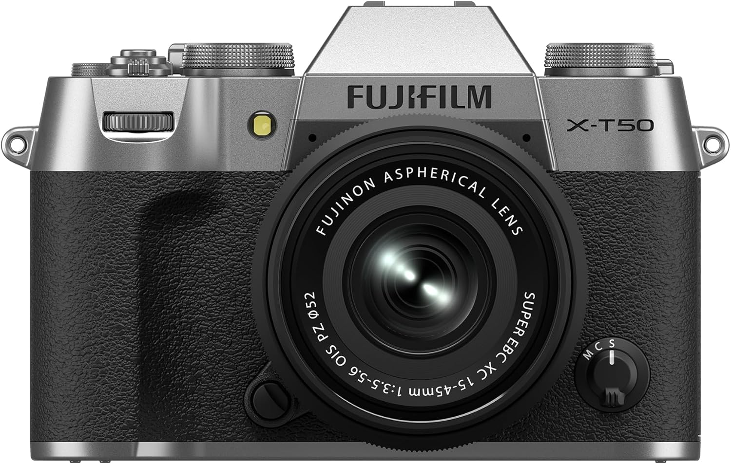 Fujifilm X-T50 Mirrorless Digital Camera XC15-45mmF3.5-5.6 OIS PZ Lens Kit - Silver-0