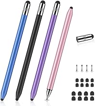 Stylus Pens for Touch Screens, MEKO 3 in 1 High Sensitivity & Precision Capacitive Stylus for Apple iPad iPhone Tablets Samsung Galaxy All Universal Touchscreen Devices (4 Pack)