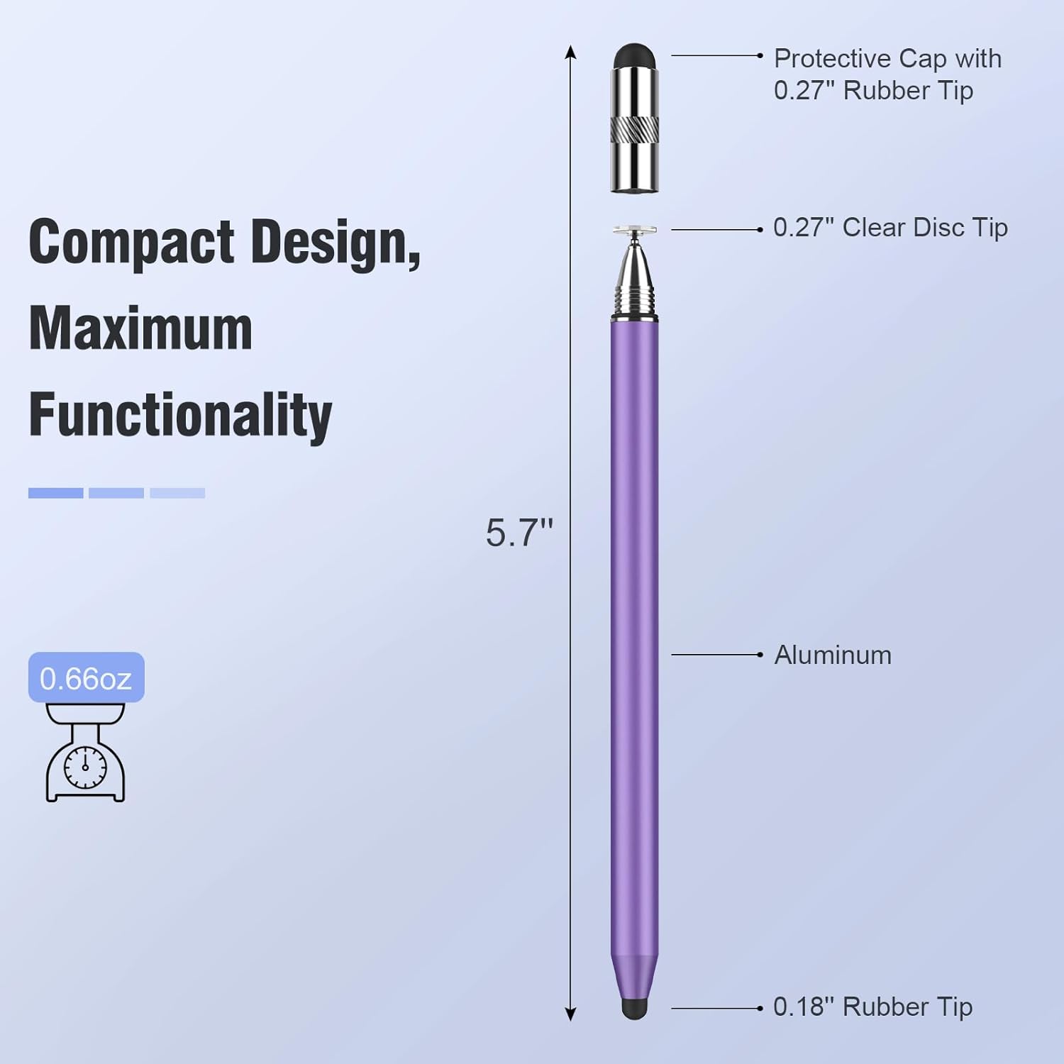 Stylus Pens for Touch Screens, MEKO 3 in 1 High Sensitivity & Precision Capacitive Stylus for Apple iPad iPhone Tablets Samsung Galaxy All Universal Touchscreen Devices (4 Pack)-2