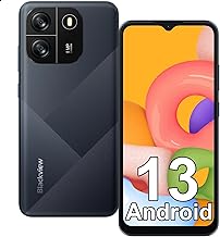 Blackview Wave 6C Android Phone Unlocked, Android 13 Cellphone, Octa-Core 5100mAh Unlocked Phone, 6.52" HD+, 4GB+32GB/SD 1TB, 8MP+5MP Smartphones, 4G Dual T-Mobile, Face ID, GPS/OTG, 3.5mm Headjack