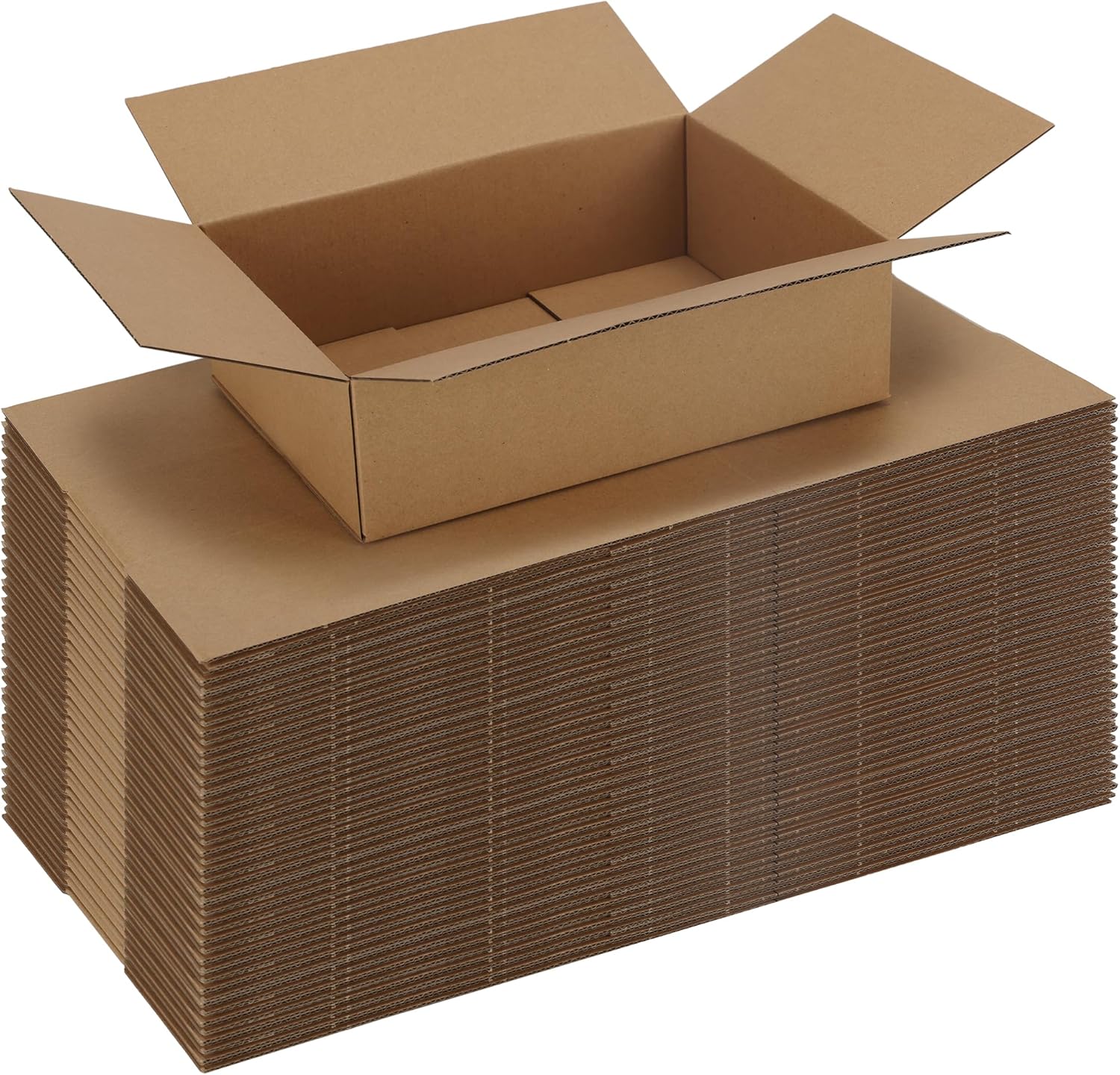 CRUGLA 40 Packs 10x7x3 Shipping Boxes for Small Business, Corrugated Cardboard Boxes Bulk for Shipping Packing Mailing-0