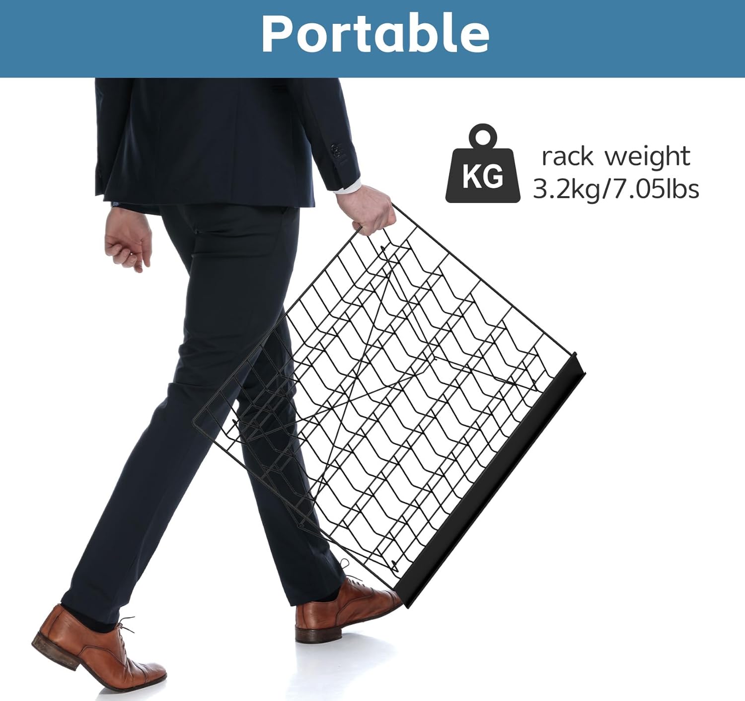 6-Tier 30" Wide Metal Magazine Holders,Wire Countertop Rack with Sign Channel,Retail Book Brochure Magazine Display Stand Literature Greeting CD Card Rack for Book Signing,Vendor Booth-3