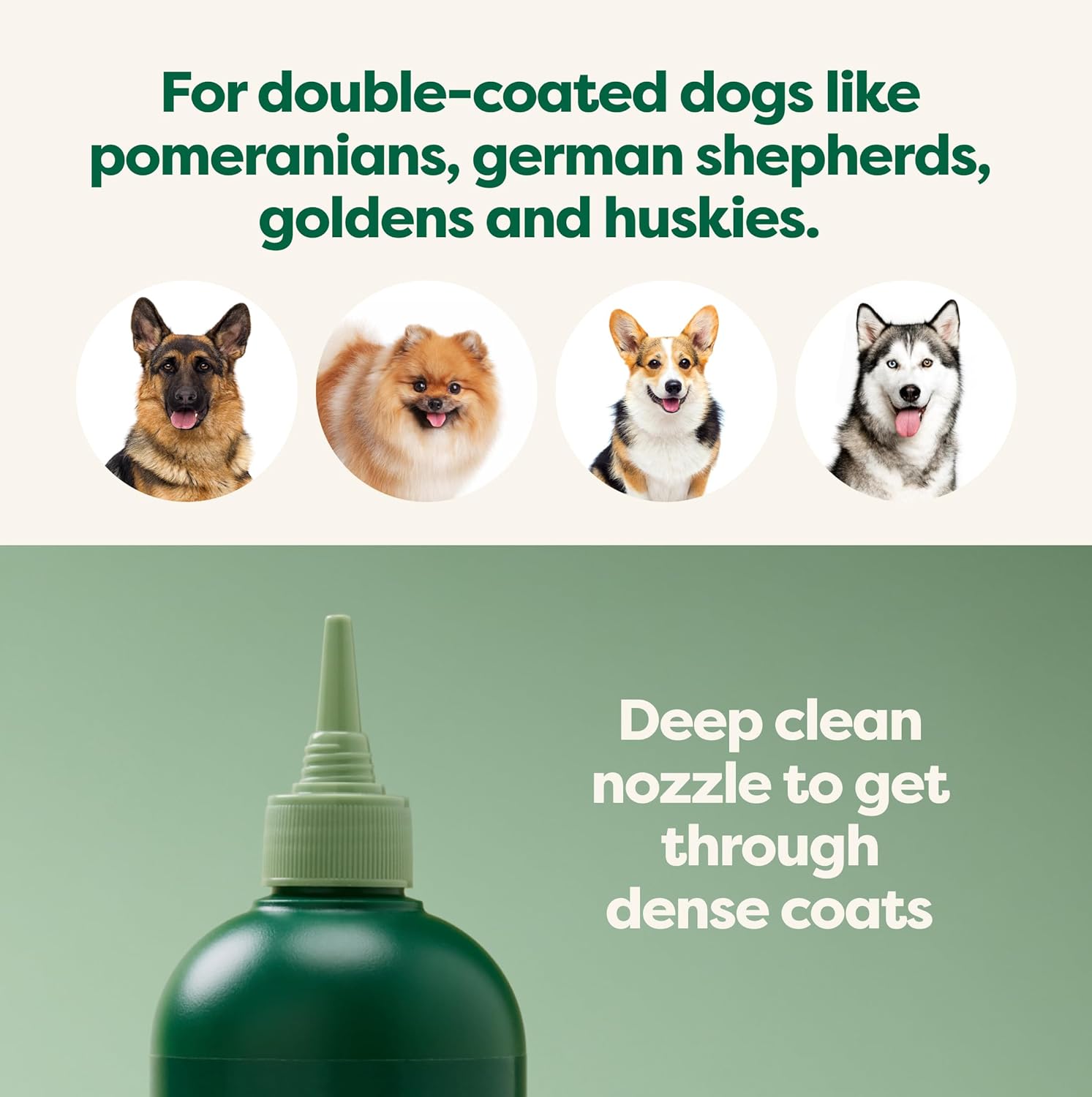 Earth Rated Coat-Specific 3-in-1 Double-Coated Dog Shampoo, Conditioner & Deodorizer, Formulated to Tackle Tangles and Shedding, Refreshing White Tea & Basil Scent, 16 oz.-3