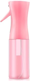 Empty Spray bottles, Spray Water Bottle Fine Mist Refillable, Continuous Spray Bottle for Hair, Skin Care, Showering Pets, Plants, travel, Cleaning and Ironing 6.8 Ounce (Pink)