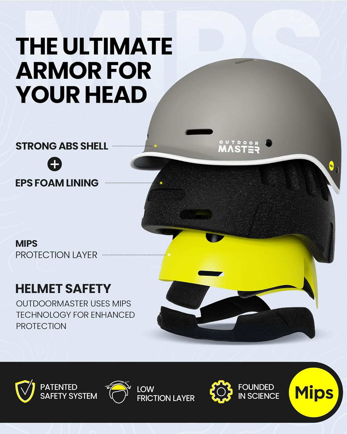 OutdoorMaster MIPS Adult Bike Helmet,Adjustable Cycling Helmet for Men & Women - Safety Certified for Bicycle Skateboard Road Bike Skating Roller Commuting Helmet-1