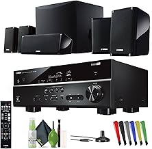 YAMAHA Audio YHT-4950U 4K Ultra HD 5.1-Channel Home Theater System with 8" 50W RMS Powered Subwoofer Speakers, AV Receiver, True Surround Sound with Bluetooth Music Streaming (Black)