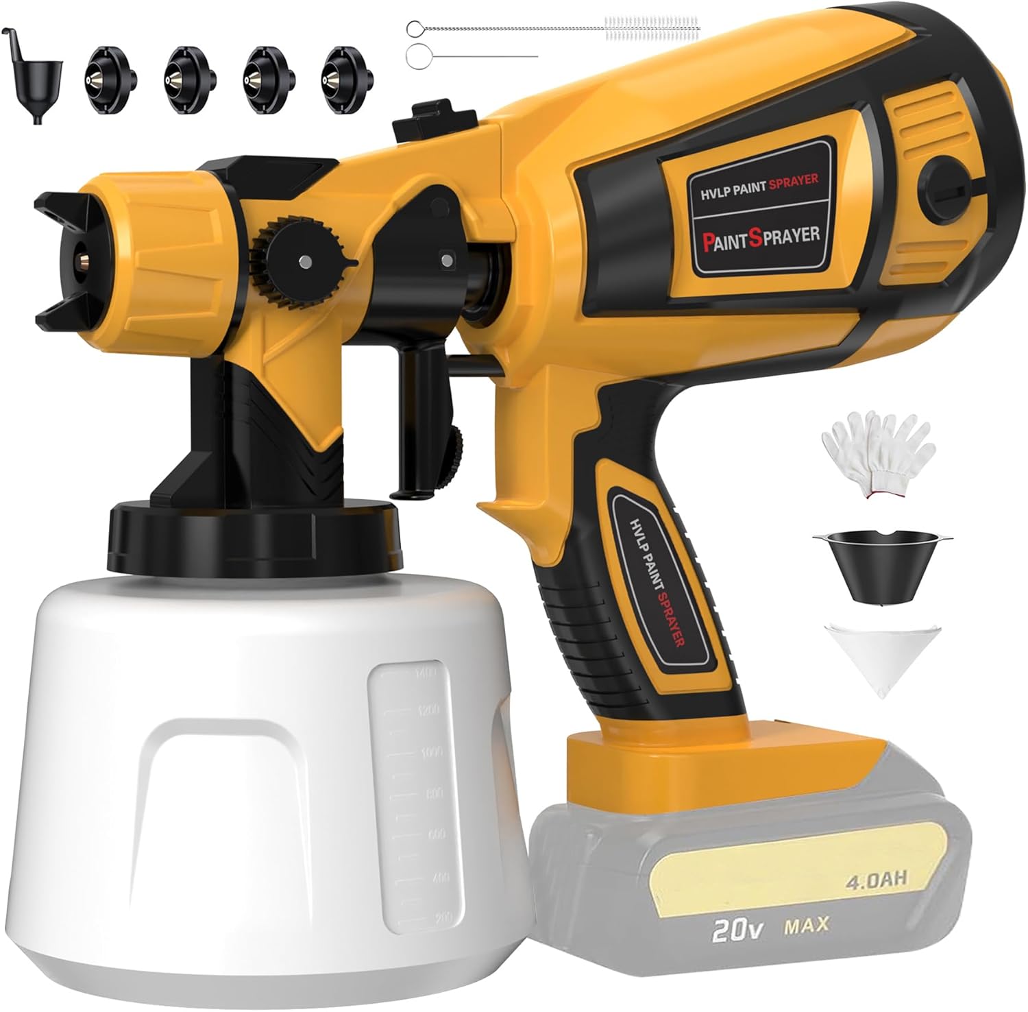 Cordless Paint Sprayer High Speed for 20V MAX Battery for House Painting(Tool Only)-0