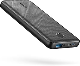 Anker Power Bank (PowerCore 10K), Compact Travel-Ready 10,000mAh Battery Pack with PowerIQ Charging Technology, 5V/3A High-Speed Charging, USB-C (In and Out) for iPhone, iPad, Samsung, Pixel, and More