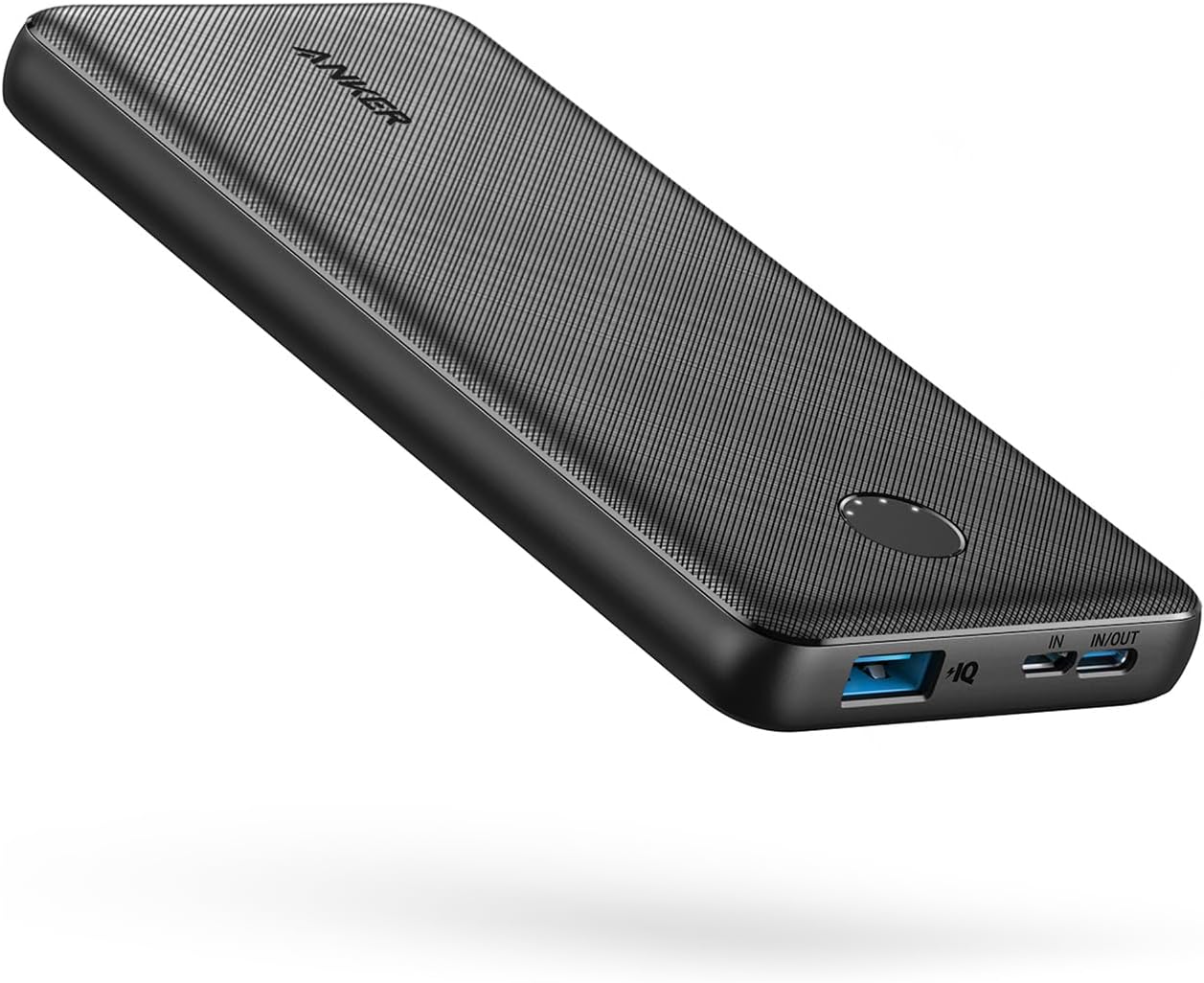 Anker Power Bank (PowerCore 10K), Compact Travel-Ready 10,000mAh Battery Pack with PowerIQ Charging Technology, 5V/3A High-Speed Charging, USB-C (In and Out) for iPhone, iPad, Samsung, Pixel, and More-0