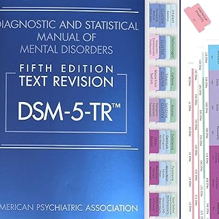 Upgraded DSM-5-TR 2022 Index Tabs - Joyfulmap 94 Printed DSM-V-TR Tabs, 100 Total with Alignment Guide & Disorders Description Sheet - for Diagnostic and Statistical Manual