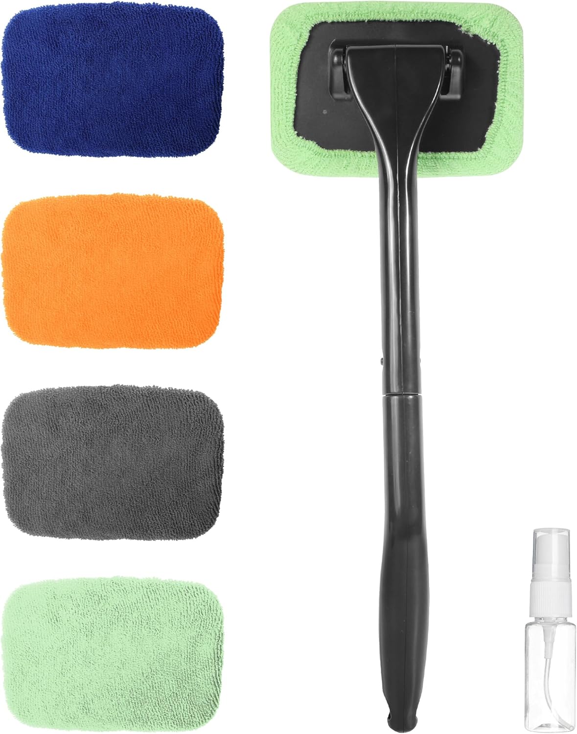 Car Cleaning Supplies,Car Cleaning Kit,Car Accessories Car Detailing Car Cleaner Windshield Cleaner,Windshield Cleaning Tool with Extendable Handle and Microfiber Cloth for Auto Glass Wiper-0