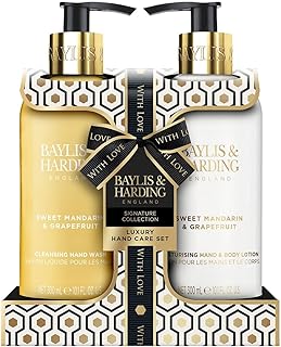 Baylis & Harding Gift Set for Women - Luxury Hand & Skincare Set - Sweet Mandarin & Grapefruit - 2-Pack