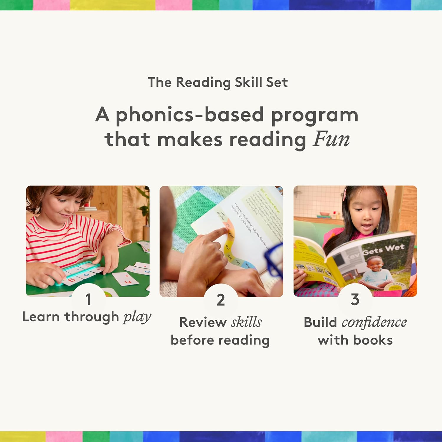 Lovevery | The Reading Skill Set Part 2| Words to Books | A Phonics-Based Program for Learning to Read, Learn Blending Through Fun Games, Reading Skills: Ages Kindergarten & 1st Grade-6