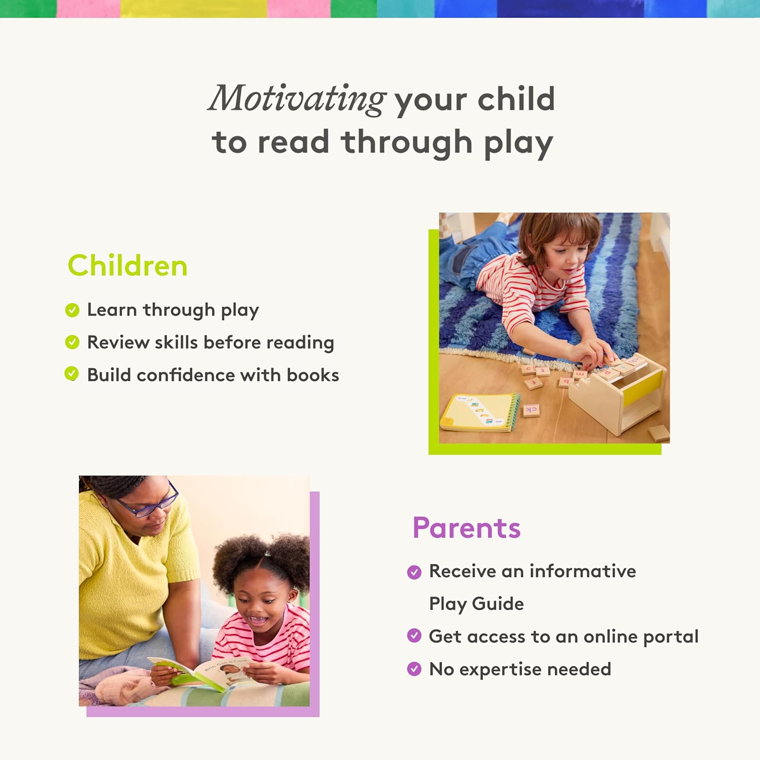 Lovevery | The Reading Skill Set Part 2| Words to Books | A Phonics-Based Program for Learning to Read, Learn Blending Through Fun Games, Reading Skills: Ages Kindergarten & 1st Grade-7