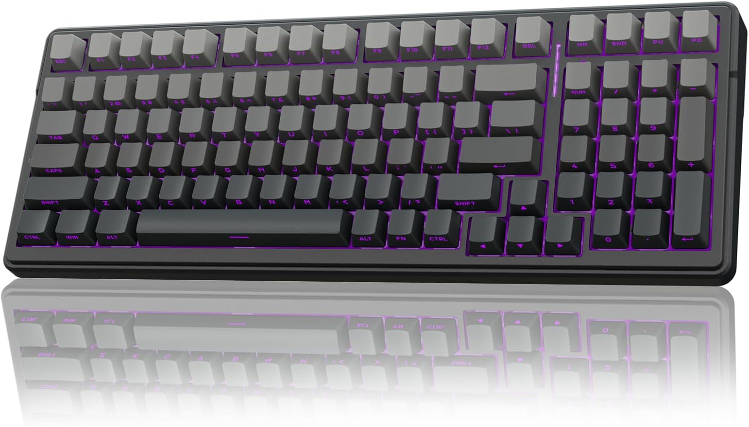 AULA F99 Pro Wireless Mechanical Keyboard,Gasket Hot Swappable Custom Keyboard,RGB Backlit,Pre-lubed Linear Switches,Side Printed PBT Keycaps,2.4GHz/USB-C/BT5.0 Mechanical Gaming Keyboard-0