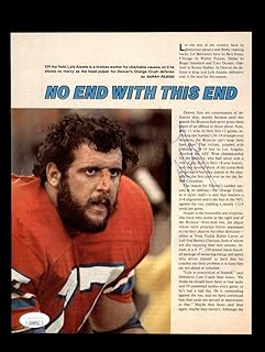 Lyle Alzado JSA Autograph 8x10 Signed Vintage Photo 1970's Broncos - Autographed NFL Photos