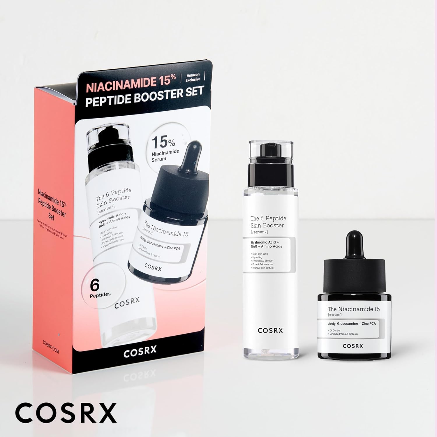 COSRX Niacinamide 15% Peptide Booster Set, Amazon Exclusive, Niacinamide Serum & 6 Peptide Booster Toner, Daily Skincare Duo, Korean Skin Care-6