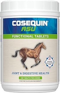 Cosequin ASU Joint & Digestive Health Functional Tablets for Horses, 240 Tablets