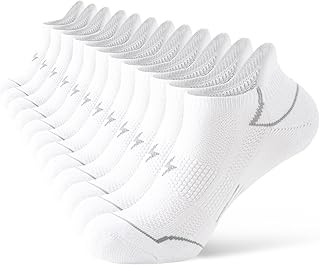 Ankle Socks for Women 6-8 8-10 Running Socks Breathable Anti-Blister Cotton 6 Pairs Sports Cushioned Socks