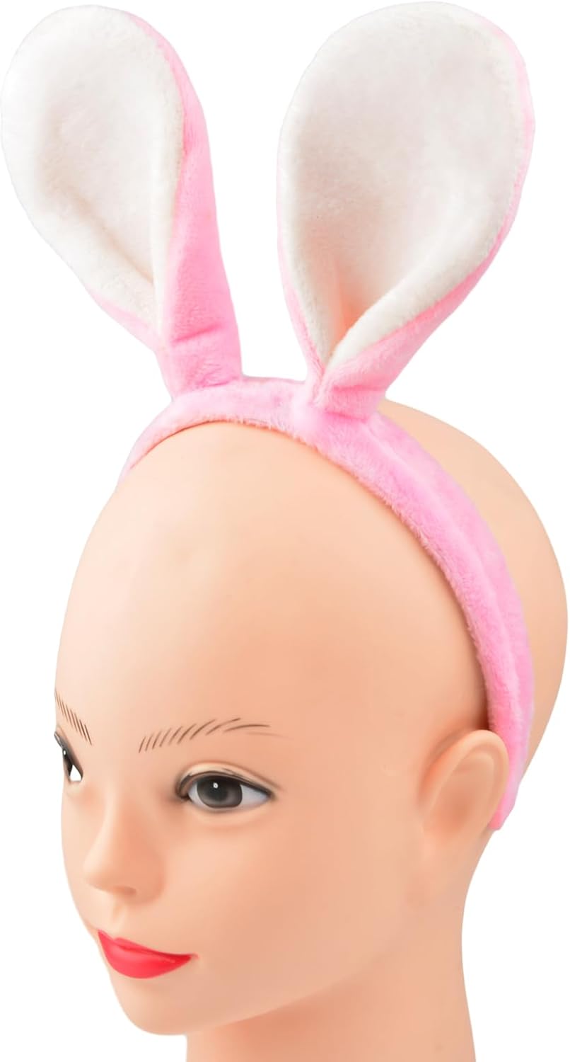 Bunny Ears Headband, Easter Headband, Soft-Touch Rabbit Ear Hairband Bunny Costume Party Accessory-6