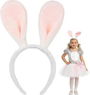 Bunny Ears Headband, Easter Headband, Soft-Touch Rabbit Ear Hairband Bunny Costume Party Accessory