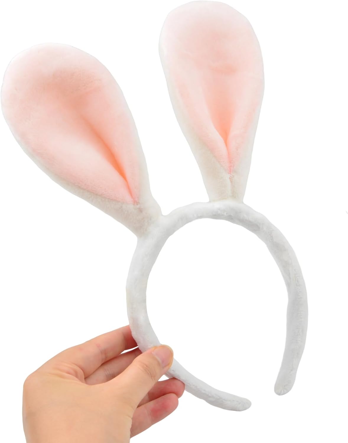 Bunny Ears Headband, Easter Headband, Soft-Touch Rabbit Ear Hairband Bunny Costume Party Accessory-2