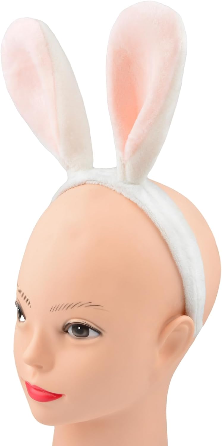 Bunny Ears Headband, Easter Headband, Soft-Touch Rabbit Ear Hairband Bunny Costume Party Accessory-6