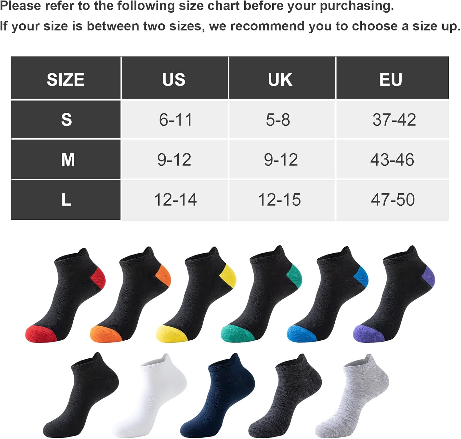 Ankle Socks for Men and Women, 6 Pairs Bamboo Sports Summer Anti Blister Running Breathable Low Cut-7